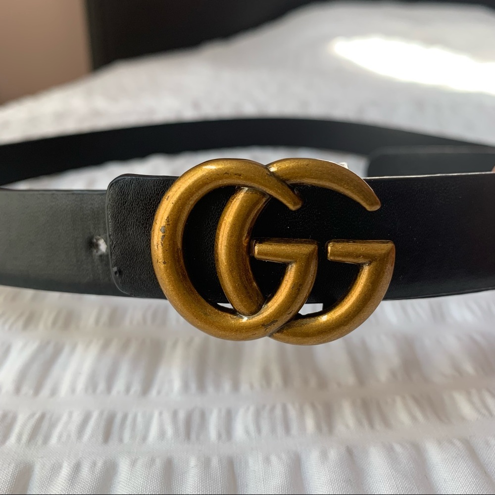 Black Belt with Gold Hardware